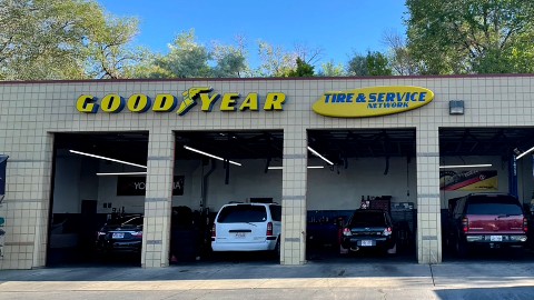 Good Year Sign Install